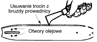 5. Czyszczenie, konserwacja i zamawianie części zamiennych. Przed rozpoczęciem jakichkolwiek prac związanych z czyszczeniem i konserwacją należy wyłączyć piłę i odczekać do czasu jej ostygnięcia! 5.1.