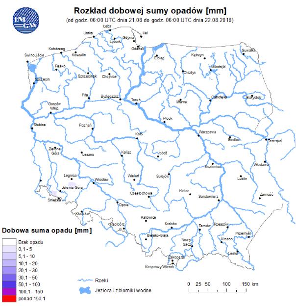 w rzekach Rozkład dobowej