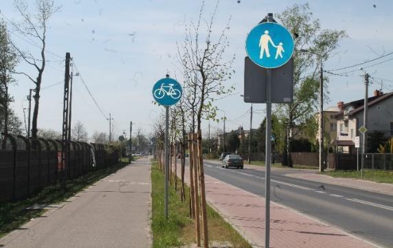 Napoleona wykonano 1,44 km ścieżki rowerowej wraz z odwodnieniem, natomiast w