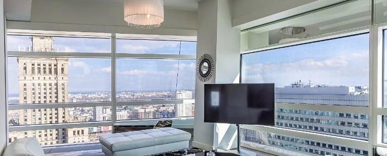 Warszawa Śródmieście, ul. Złota Mieszkanie na wynajem za 18 000 PLN pow. 86,20 m2 2 pokoje piętro 30 z 50 2017 r.