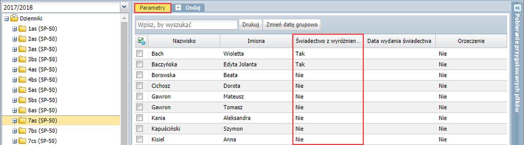 UONET+. Jak przygotować i wydrukować arkusze ocen i świadectwa? 15/19 Drukowanie świadectw Po wypełnieniu arkuszy ocen uczniów można przystąpić do przygotowania i wydrukowania świadectw.