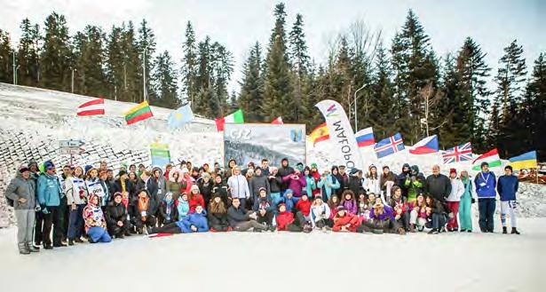 kronika Mistrzostwa Sportów Zimowych uważam za otwarte" po czym przy akompaniamencie i artystycznym wsparciu Studia Wokalnego Pałacu Młodzieży w Tarnowie wspólnie odśpiewano Sportowy Hymn Polonijny.