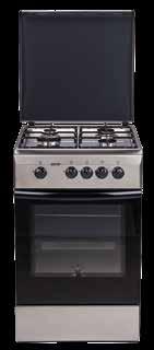 KUCHNIA GAZOWA MPM-51-KGF-25 GAS COOKER KUCHNIA GAZOWO-ELEKTRYCZNA MPM-51-KGE-11 GAS COOKER WITH ELECTRIC OVEN G20 set LPG G20 set LPG pokrywa płyty podpalnikowej/full cover for hob plate otwierany