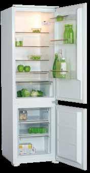 CHŁODZIARKO-ZAMRAŻARKA DO ZABUDOWY MPM-259-KBI-16 BUILT-IN REFRIGERATOR 42dB zdolność zamrażania/freezing efficiency: 3,0 kg/24 h 2 tryby pracy/2 modes of