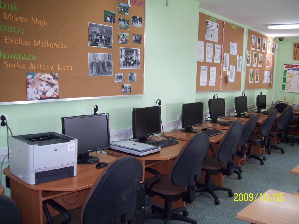 2008 roku otrzymało pracownię komputerową