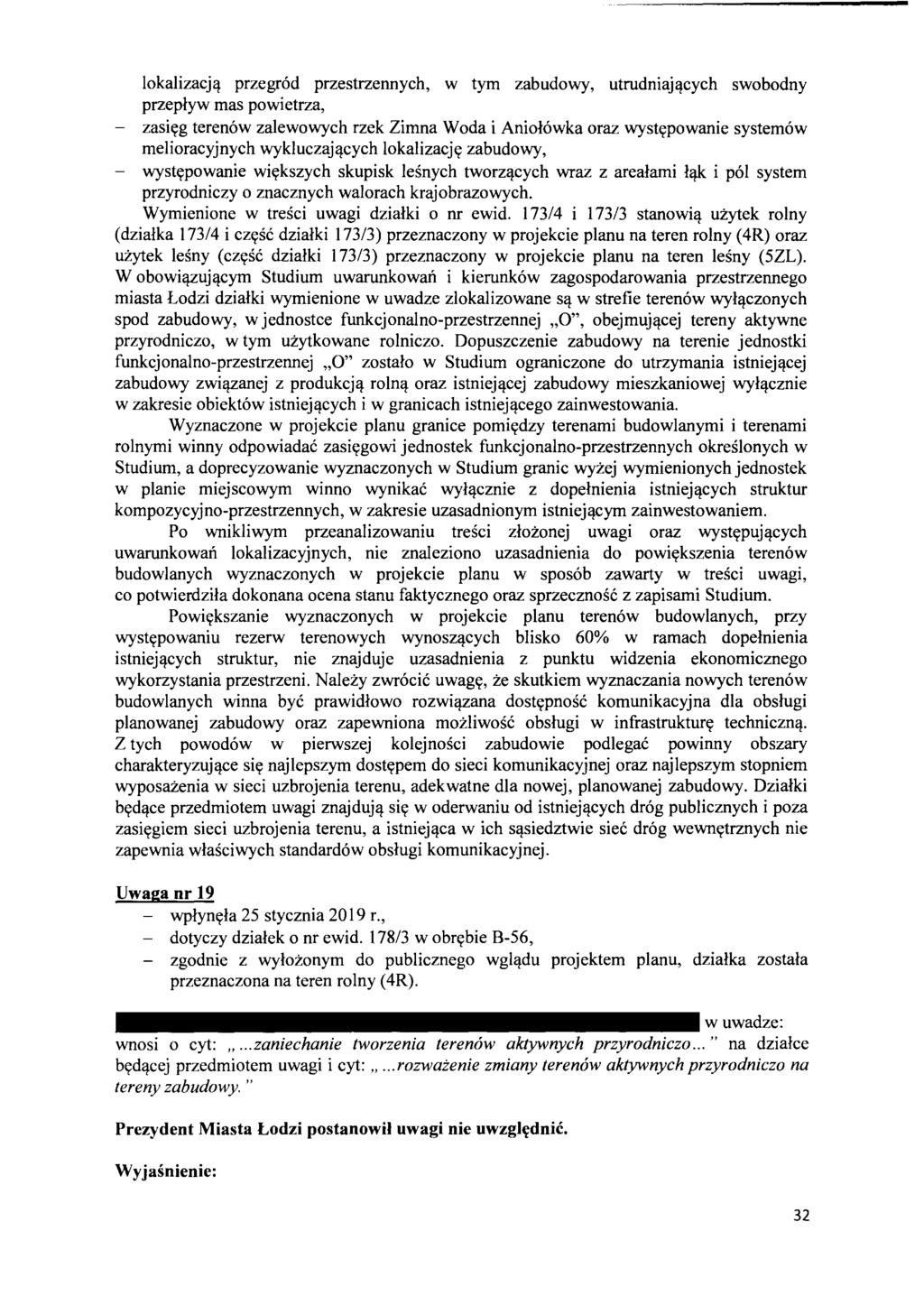 lokalizacj,! przegrod przestrzennych, w tym zabudowy, utrudniaj,!