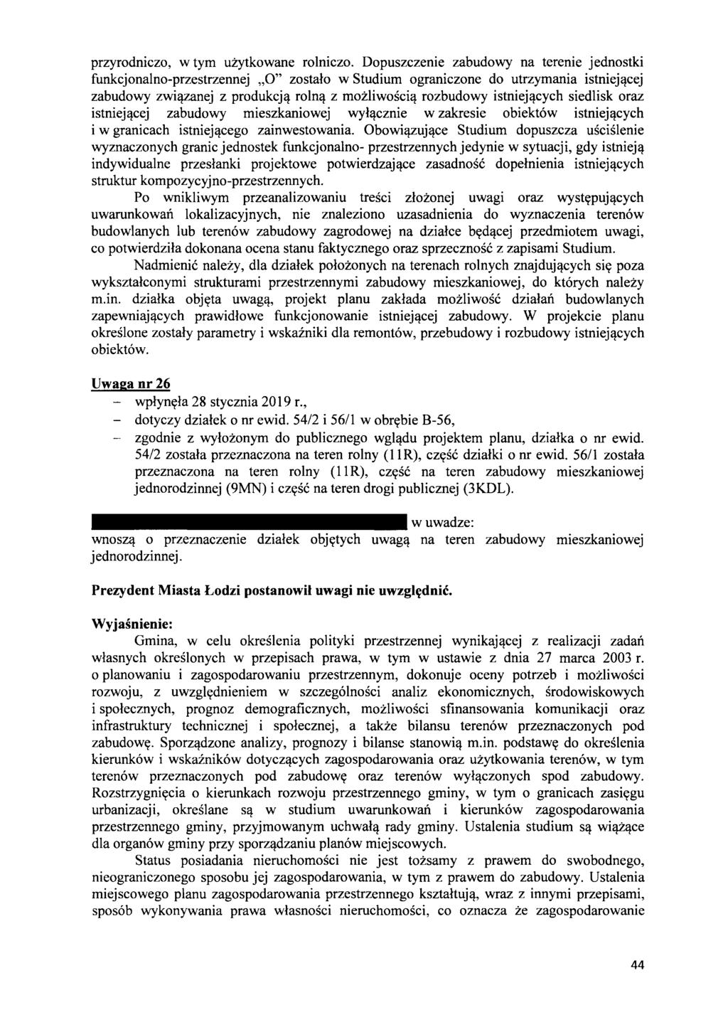 przyrodniczo, w tym uzytkowane rolniczo.