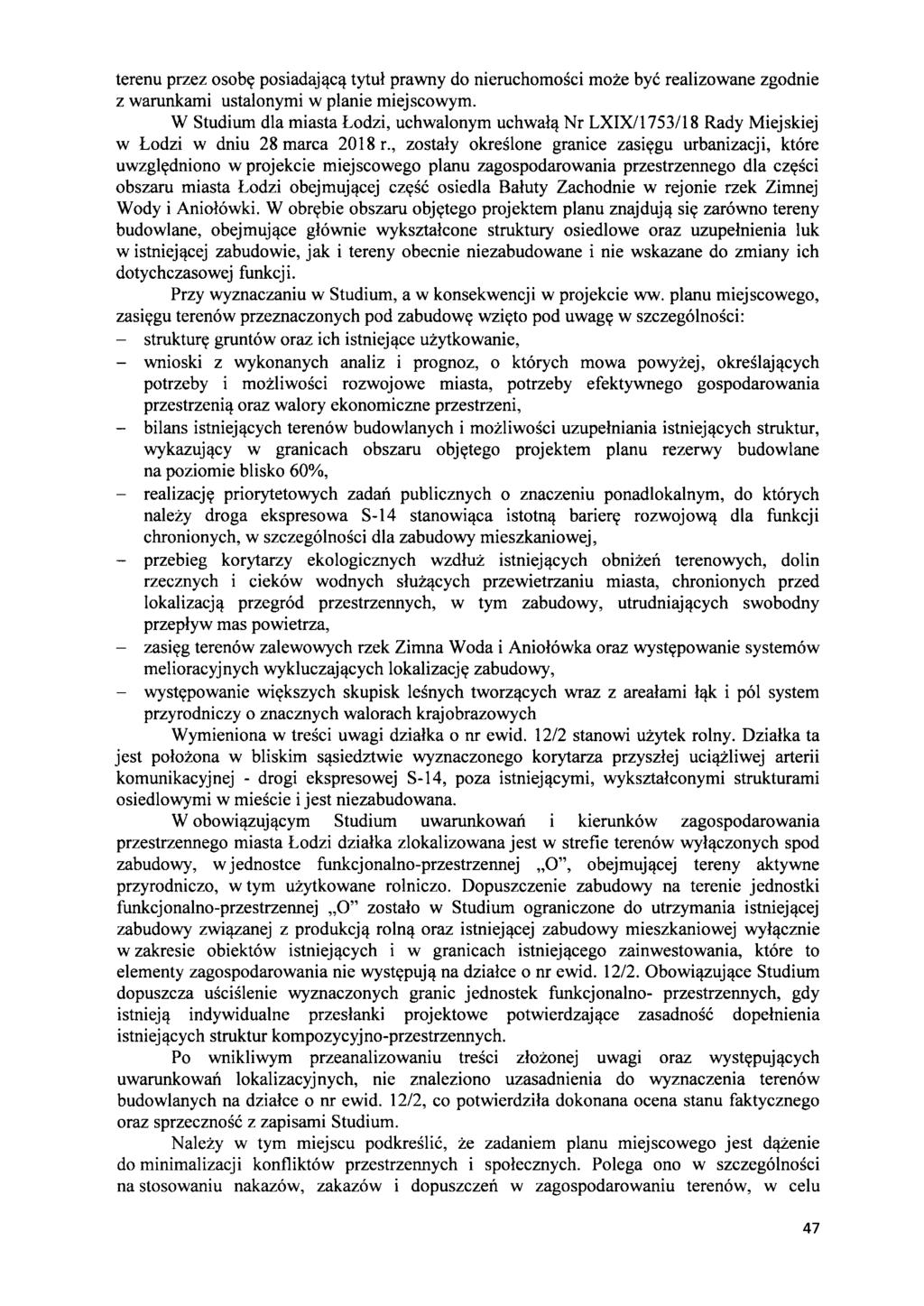 terenu przez osobl( posiadaj'lc'l tytul prawny do nieruchomosci moze bye realizowane zgodnie z warunkami ustalonymi w planie miejscowym.