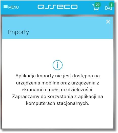 Rozdział 3. Wprowadzenie Warunkiem koniecznym do pełnej obsługi importów przelewów/szablonów przelewów jest dostęp do miniaplikacji Przelewy oraz miniaplikacji Koszyk.