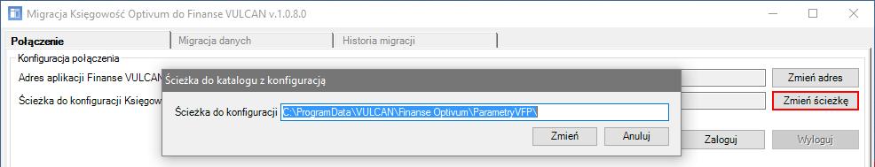 Migracja danych z systemu Finanse Optivum do aplikacji Finanse VULCAN 2/5 W oknie, które się wyświetli, wklej skopiowany adres.