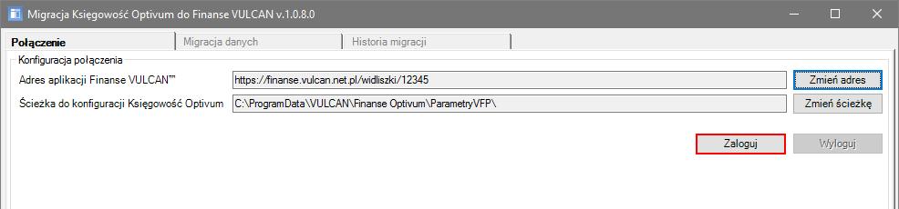 W polu Ścieżka do konfiguracji Księgowość Optivum wprowadź ścieżkę dostępu do folderu, w którym znajdują się pliki konfiguracyjne systemu Finanse Optivum.