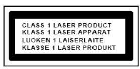 UWAGA - NIEWIDZIALNE PROMIENIOWANIE LASERA PODCZAS OTWIERANIA POKRYWY LUB NACIŚNIANIA BLOKADY BEZPIECZEŃSTWA. UNIKAĆ NARAŻENIA NA PROMIEŃ LASERA. Ryzyko porażenia prądem Nie otwierać!