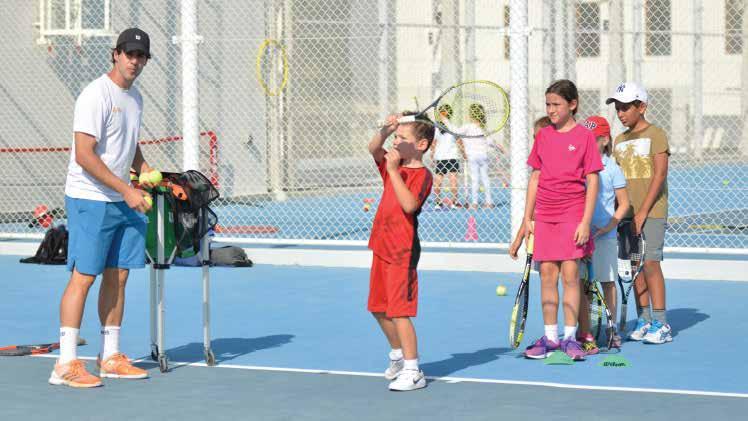 TENNIS CAMP GRADES: G1 to G11 Camp with a full range
