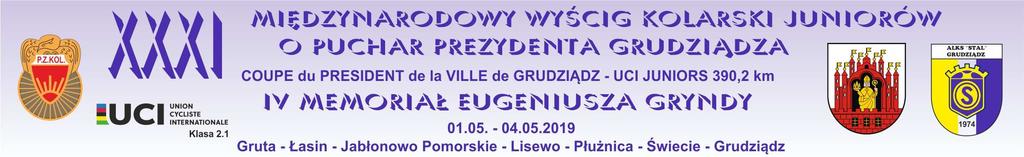 Trasa / Route: Lisewo - Płużnica Klasyfikacja generalna na etapie 2 : Individual classification on stage 2 : Organizator / Organizer: ALKS STAL Grudziądz * 86-300 GRUDZIĄDZ ul.