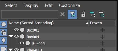 Podstawowa Funkcjonalność Menadżer sceny Domyślnie uruchomiony (zakładka Tools Scene Explorer) Domyślnie wyświetla wszystkie obiekty na scenie Możliwość