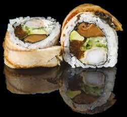 DRAGON ROLL krewetka w tempurze,