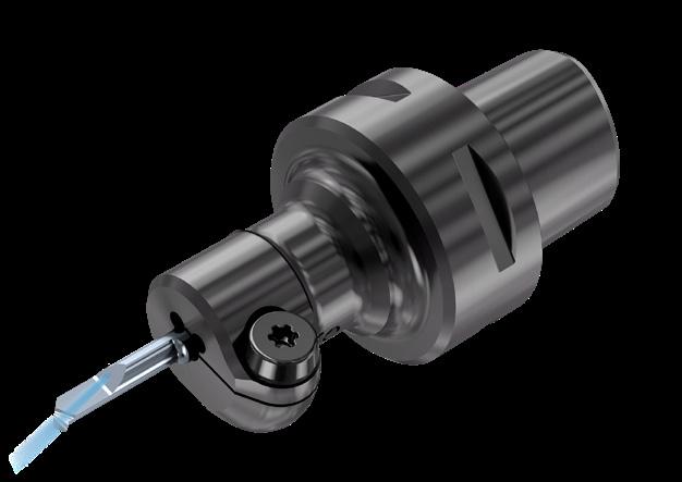 OBRÓBKA WEWNĘTRZNA Oprawki V-CAP dla narzędzi microscope i Mini-V do precyzyjnego rowkowania, toczenia, gwintowania i rowków czołowych Zalety i korzyści Szybka wymiana, oprawki V-Cap z chwytem