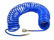 Air hose PU 5x8 air hose 15m with quick connectors blue Wąż