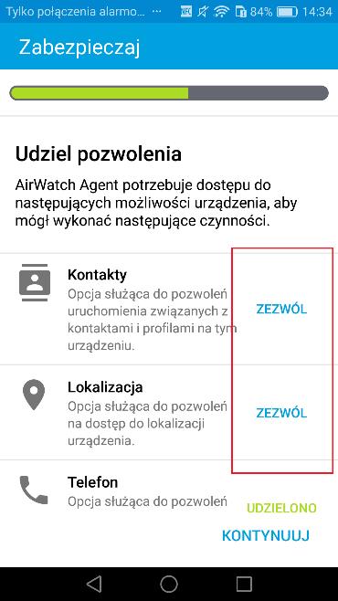 Ustawiamy jedną z możliwych opcji do