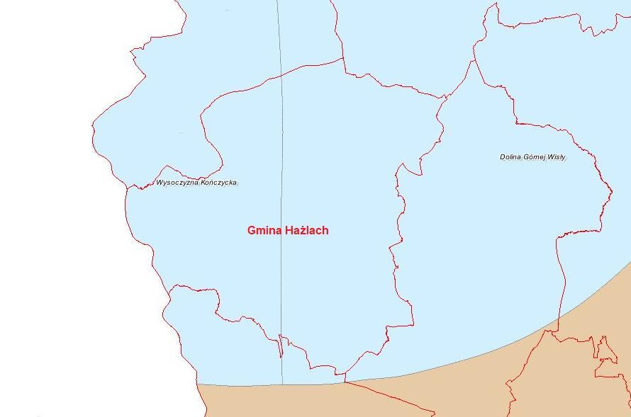 Zgodnie z podziałem fizyko-geograficznym Polski wg Jerzego Kondrackiego Gmina Hażlach leży w obrębie: 1.