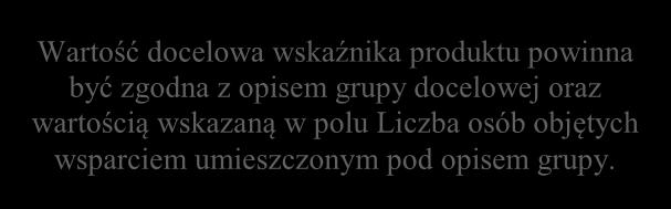 Jeśli osiągniesz wskaźnik horyzontalny, także go wykaż. Jeśli organizujesz kilka kursów, zaproponuj własne wskaźniki rezultatu i produktu dla każdego z nich.