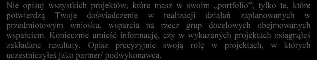 Opisz potencjał społeczny wnioskodawcy i partnerów (jeśli dotyczy).