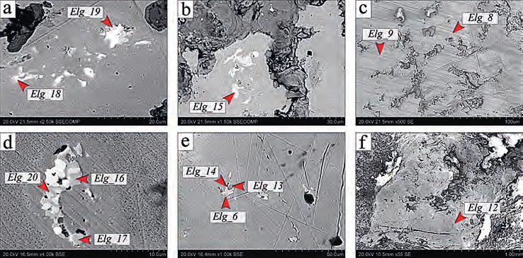 52 Kowalski et al.: Towards direct casting: Archaeometallurgical insight Fig. 5. The SE and BSE images of the casting mould from Elgiszewo with the EDS micro-areas spots. Obr. 5. Mikrofotografie (SE a BSE) licí formy z Elgiszewa s vyznačením analyzovaných míst (EDS).