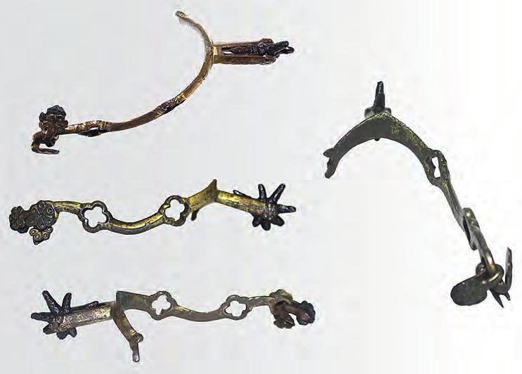 Archeologické rozhledy LXXI 2019 85 Obr. 3. Torzo zlacené ostruhy (č.