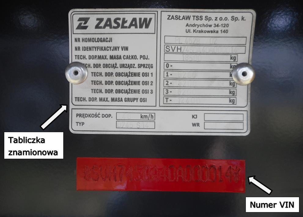 I. CHARAKTERYSTYKA EKSPLOATACYJNA I TECHNICZNA PRZYCZEPY 1.2.