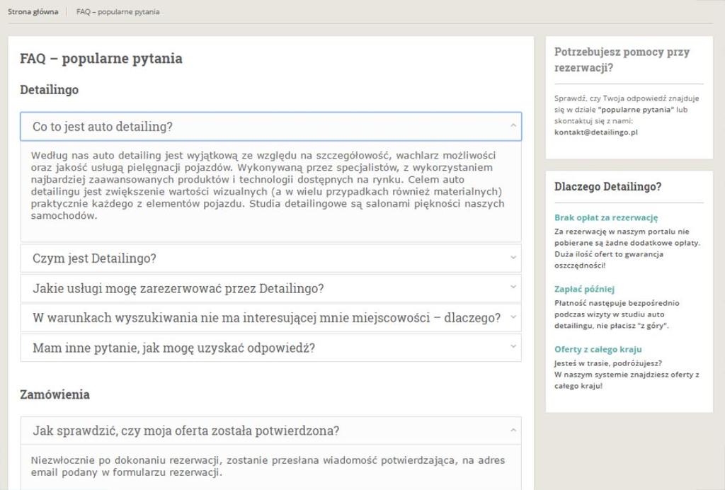 FAQ Strona FAQ popularne pytania zawiera odpowiedzi na najczęściej przesyłane przez użytkowników zapytania dotyczące funkcjonowania