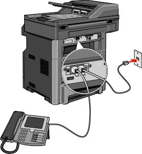Faksowanie 136 Telefon lub telefon z wbudowaną automatyczną sekretarką Podłączanie do adaptera przeznaczonego dla danego kraju lub regionu W następujących krajach lub regionach konieczne może być