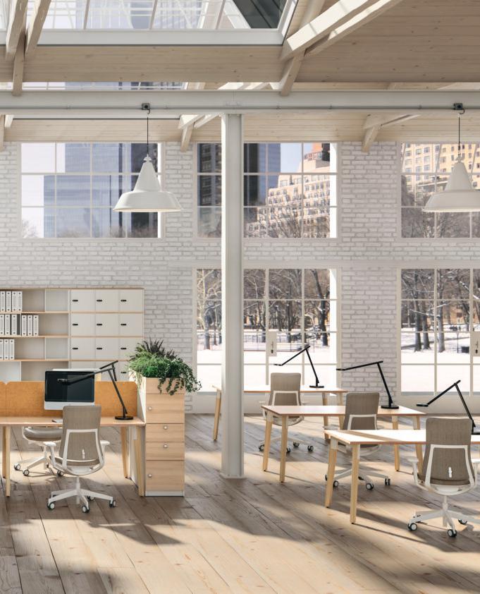 DESK 5 Stoły wysokie HIGH TABLES 1 Ścianka Multi THE