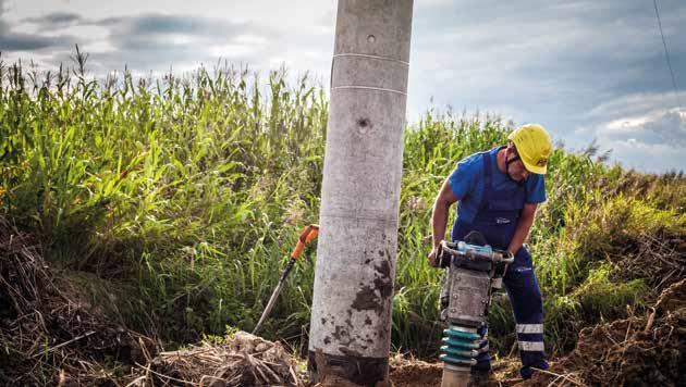 PRZESYŁ I W LICZBACH PGE, FARMA WIATROWA Długość linii elektroenergetycznych [km] [w przeliczaniu na jeden tor] na koniec 2018 r.