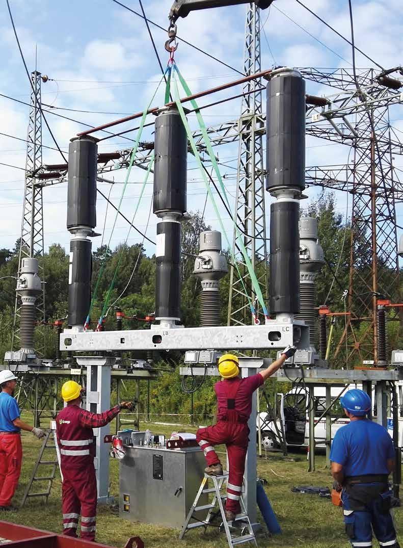 PRZESYŁ I W LICZBACH ENERGA-, PRACE PRZY WYŁĄCZNIKU PRÓŻNIOWYM Liczba stacji [szt.] na koniec 2018 r. 50 000 szt.