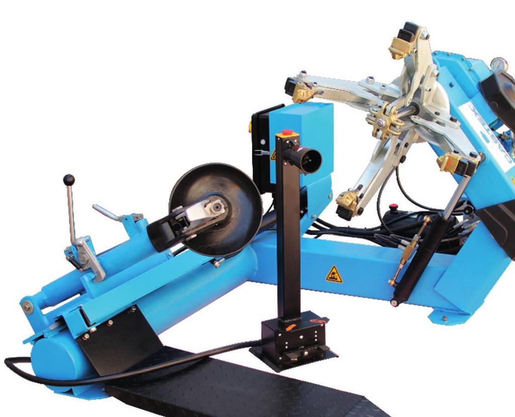 with pressure regulator Possibility of mounting a multifunctional right help arm to the low profile tyres and run flat Opcjonalnie: przystawka do kół motocyklowych, ramię pomocnicze do opon