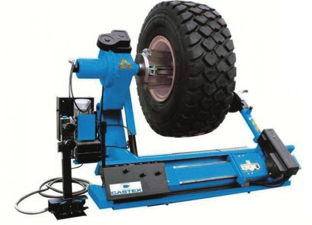 Automatyczna montażownica CASC980 Automatic tyre changer CASC980 Montażownice / Tyre Changers Cechy montażownicy Montażownica CASC980 przeznaczona jest do obsługi kół w pojazdach ciężarowych,