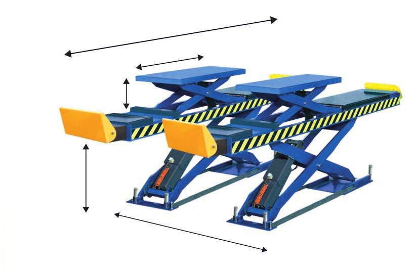 Podnośniki / Car lifts Nożycowy podnośnik hydrauliczny QJY 5.0-2L / QJY 5.