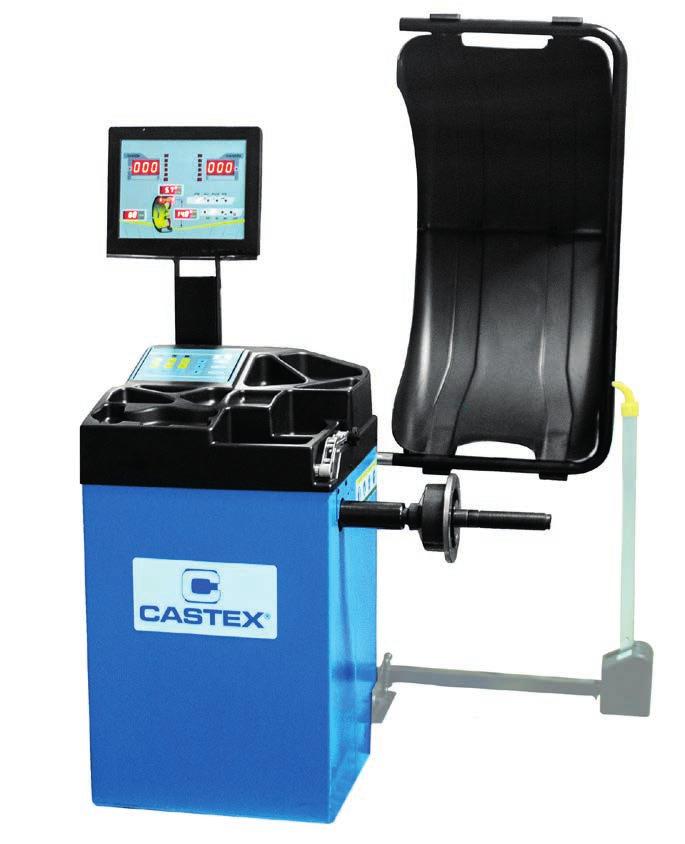 Wyważarki / Wheel Balancers Automatyczna wyważarka CASB2000C / 2000CPW Automatic wheel balancer CASB2000C / 2000CPW Cechy wyważarki Przeznaczona do kół aut osobowych, dostawczych oraz motocykli