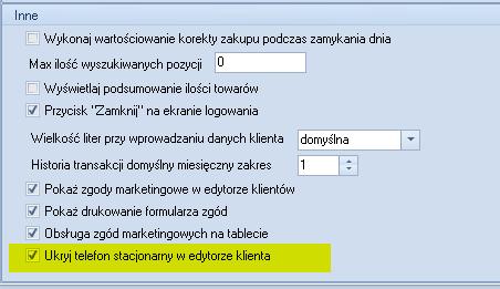 Strona 9 z 15 Dodano parametr automatycznie zaznaczający zgodę na program lojalnościowy podczas dodawania klienta.