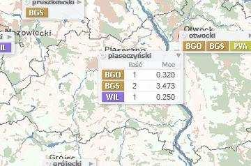 46 Tabela nr 6.2-1 Instalacje wykorzystujące OZE na terenie powiatu piaseczyńskiego Lp.