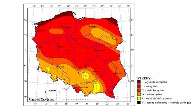 47 powyżej 5,5 m/s na wysokości wirnika elektrowni wiatrowych. Małe siłownie wiatrowe pracujące na tzw. sieć wydzieloną np.