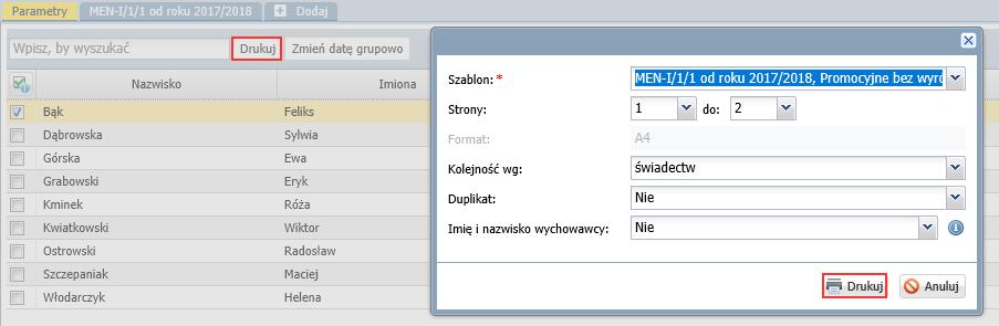 Jeśli oceny opisowe mieszczą się na świadectwach, to sprawdź, czy parametry czcionki są poprawnie dobrane.