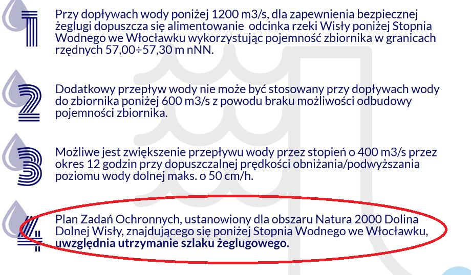 Alimentacja stopnia wodnego we