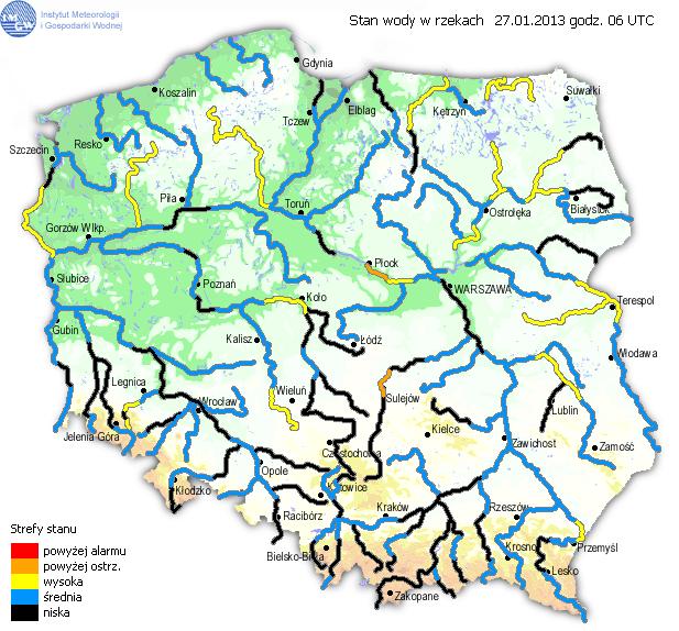 INFORMACJE HYDROLOGICZNO - METEOROLOGICZNE Stan