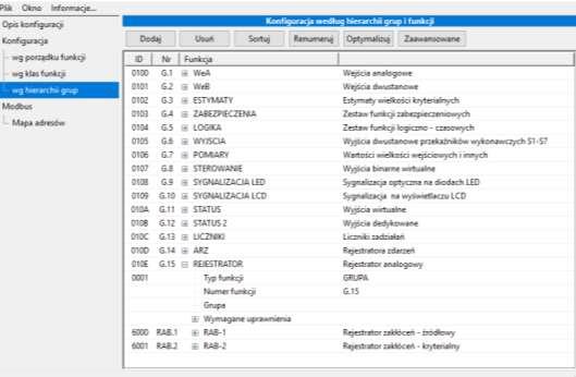 Wykaz sygnałów rejestrowanych w rejestratorze systemowym urządzeń serii mzaz przedstawiono poniżej. Nr Oznaczenie Komentarz UWAGI 1. Power_ON/OFF Włączenie/Wyłączenie napięcia zasilania 2.