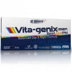 Dane aktualne na dzień: 16-06-2019 00:30 Link do produktu: https://dr-witamina.pl/biogenix-vita-genix-men-sport-ampm-60-tabs-p-1467.html BIOGENIX Vita-genix men Sport AM/PM 60 tabs.