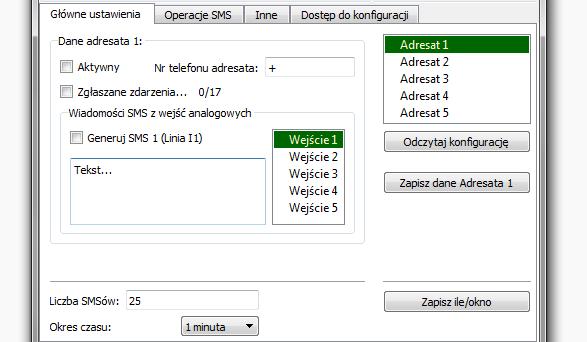 2.1 Zakładka Gªówne ustawienia Zakładka (rys. 3.