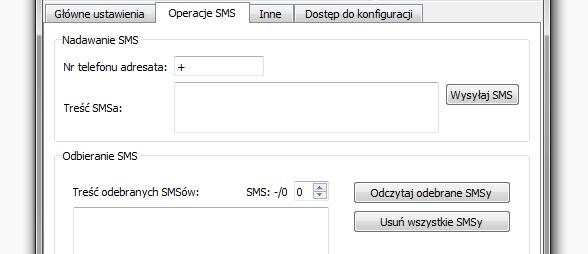 adresata 4. Dolna część okna z polami zawiera pola związane z ograniczeniem liczby generowanych wiadomości SMS w okresie czasu.