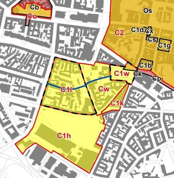 Sytuacja planistyczna C1l mpzp W rejonie Pasażu Apollo w Poznaniu C1w mpzp Plac Wiosny Ludów ulica Wysoka w Poznaniu Plany w opracowaniu: C1k - mpzp dla terenu w rejonie ulic Półwiejskiej,