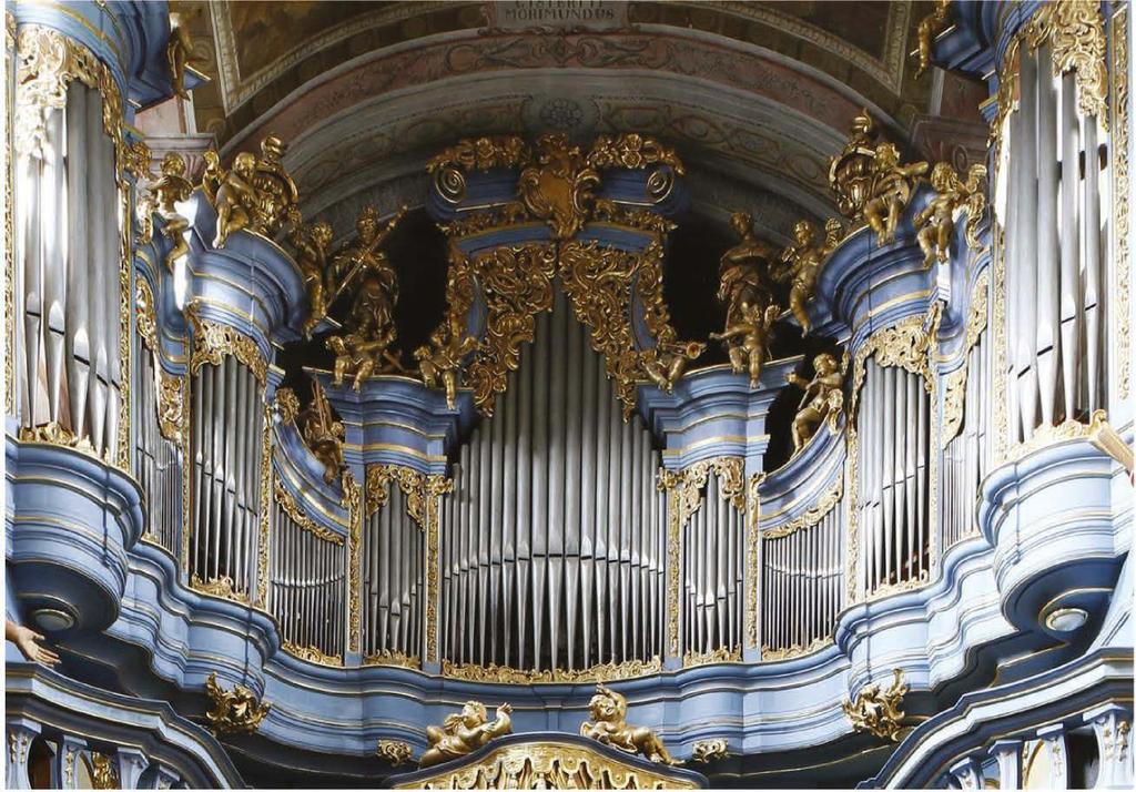 O organach historycznych Małopolski Organy w Jędrzejowie (1745-1751) w kościele oo. cystersów. Organmistrz: Józef Sitarski; fot.